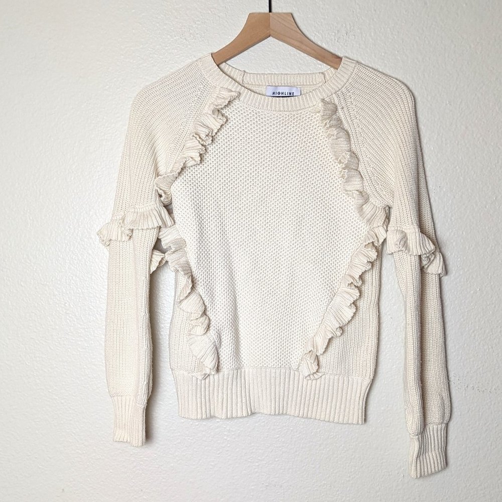 Highline Collective Ruffle Sweater size XS